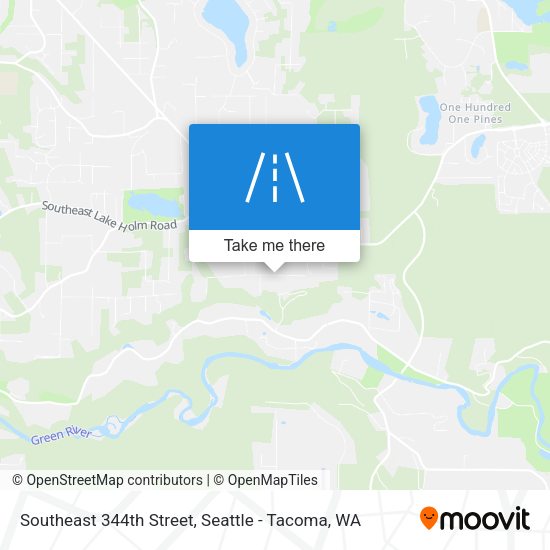 Southeast 344th Street map