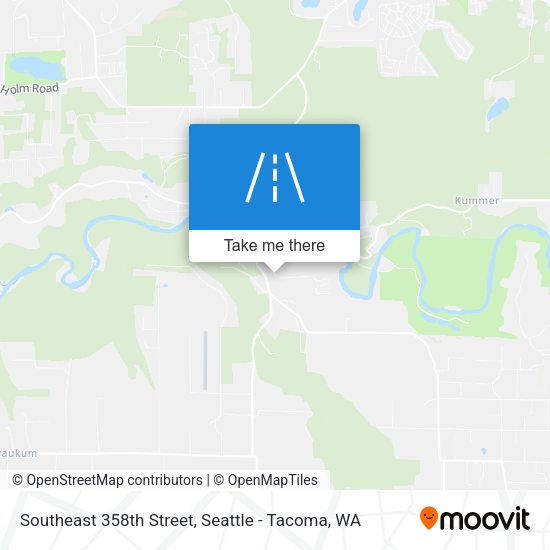 Southeast 358th Street map