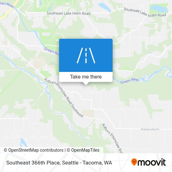 Southeast 366th Place map