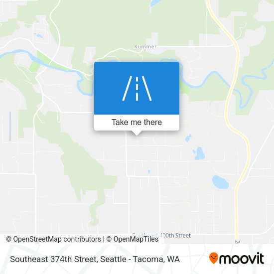 Southeast 374th Street map