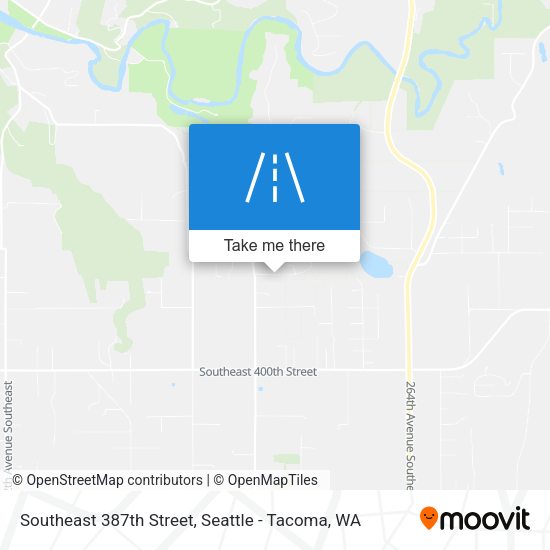 Southeast 387th Street map