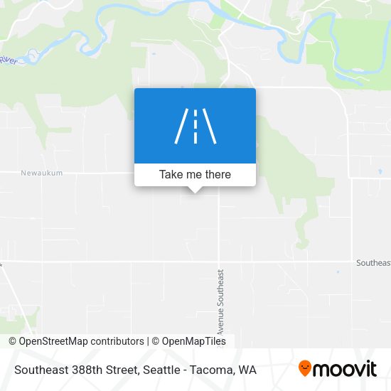 Southeast 388th Street map