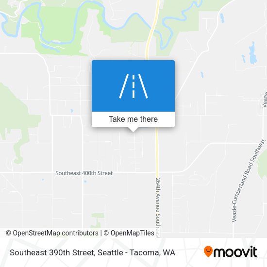 Southeast 390th Street map