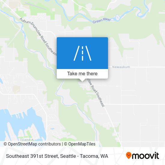 Southeast 391st Street map