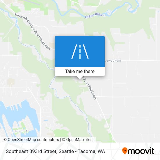 Southeast 393rd Street map