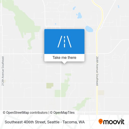 Southeast 406th Street map