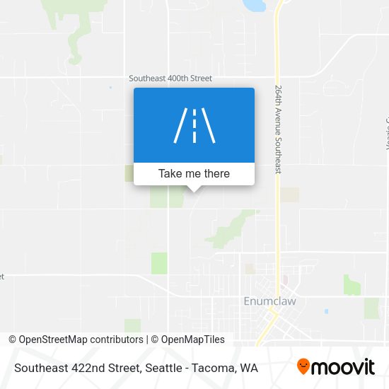 Southeast 422nd Street map