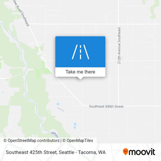 Southeast 425th Street map