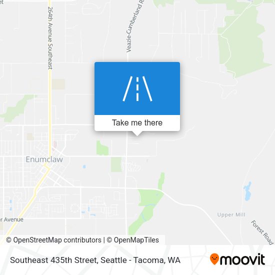 Mapa de Southeast 435th Street