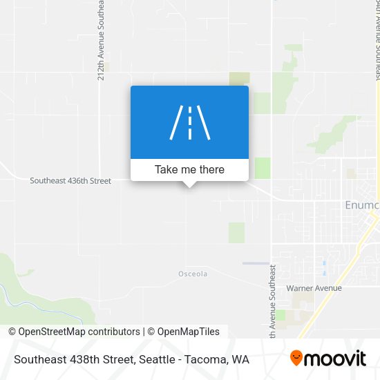 Mapa de Southeast 438th Street