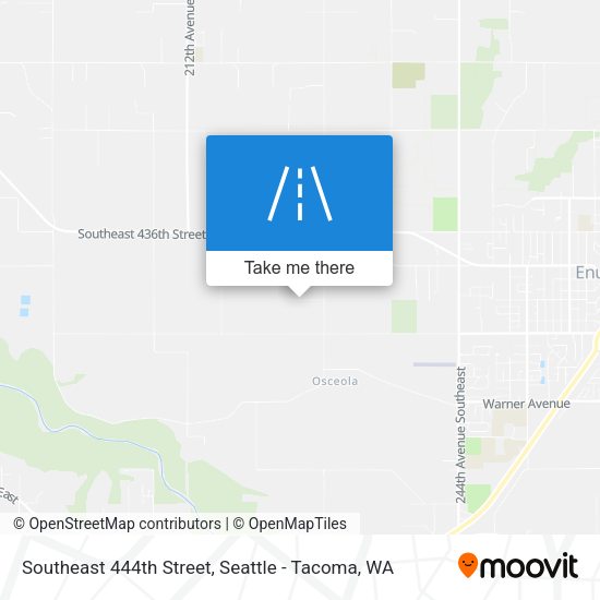 Southeast 444th Street map