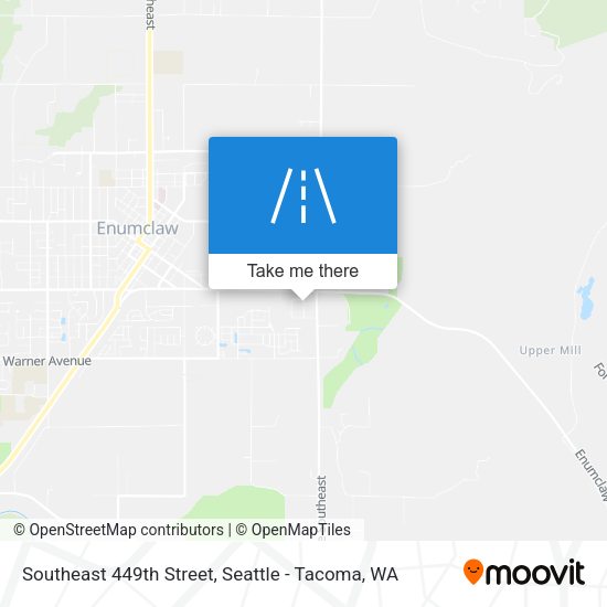 Mapa de Southeast 449th Street