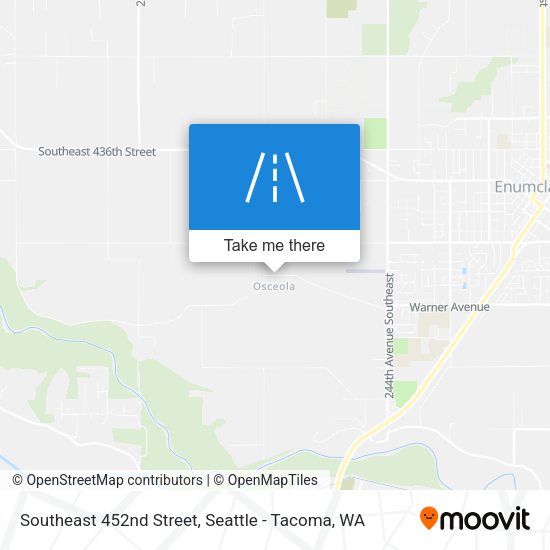 Southeast 452nd Street map