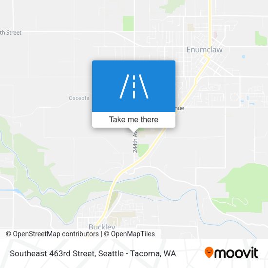 Southeast 463rd Street map
