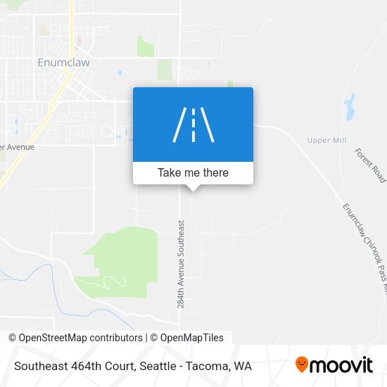 Southeast 464th Court map