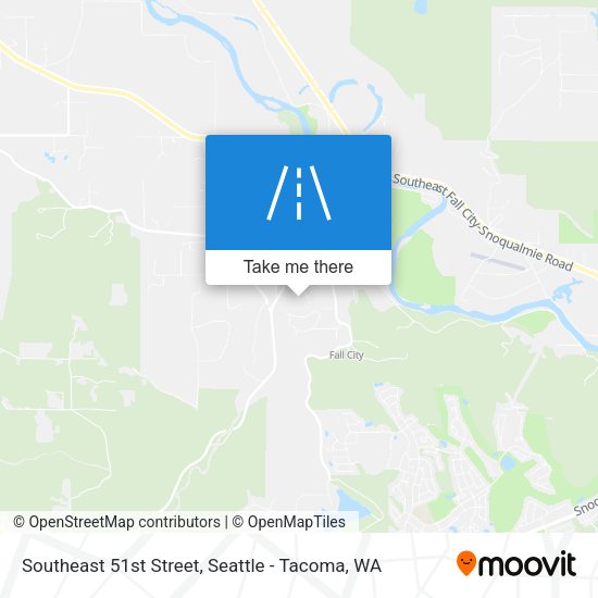 Southeast 51st Street map