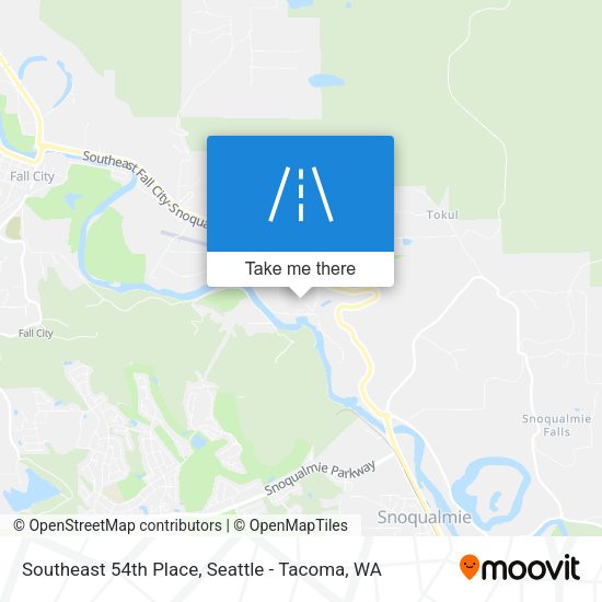 Southeast 54th Place map