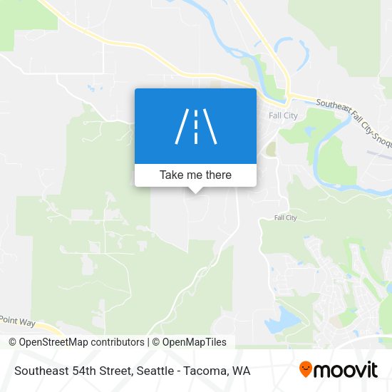 Southeast 54th Street map