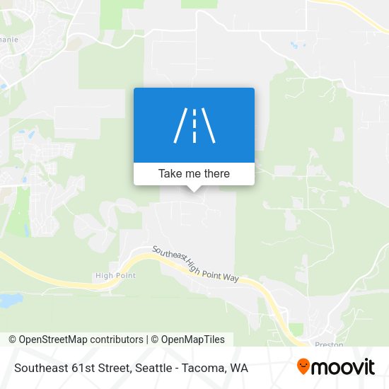 Southeast 61st Street map