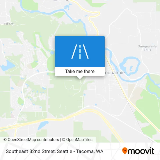 Southeast 82nd Street map
