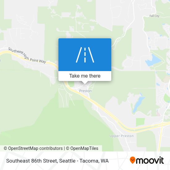 Southeast 86th Street map