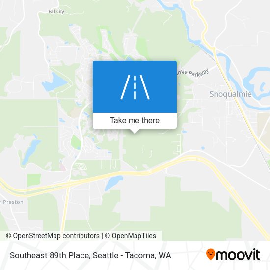 Southeast 89th Place map
