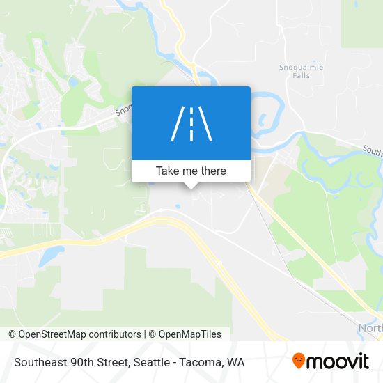 Southeast 90th Street map
