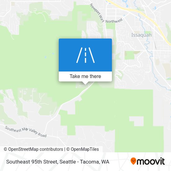 Southeast 95th Street map