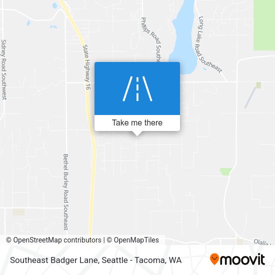 Southeast Badger Lane map