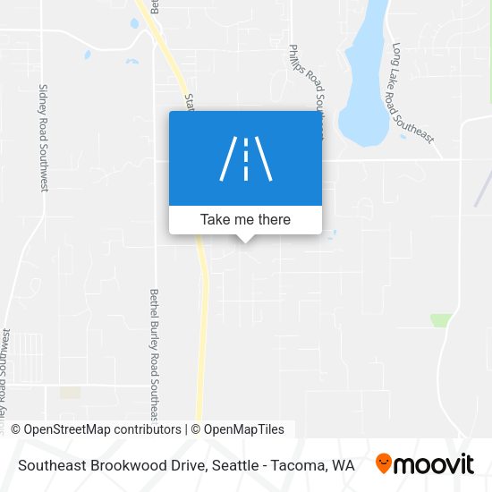 Southeast Brookwood Drive map