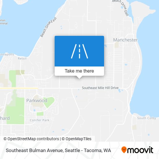 Mapa de Southeast Bulman Avenue