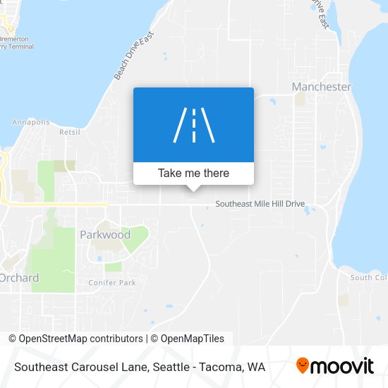 Southeast Carousel Lane map