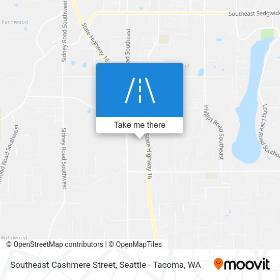 Mapa de Southeast Cashmere Street