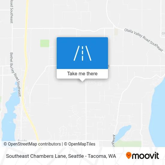 Southeast Chambers Lane map