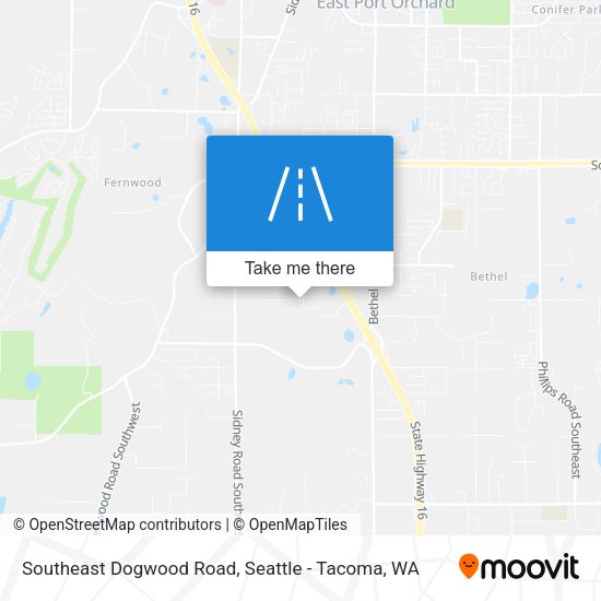 Southeast Dogwood Road map