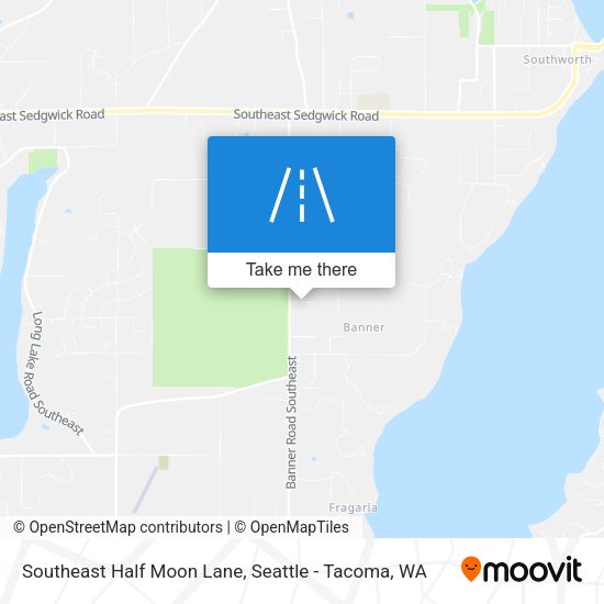 Southeast Half Moon Lane map
