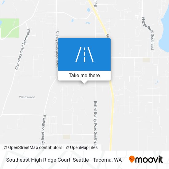 Southeast High Ridge Court map