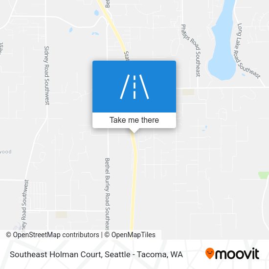 Southeast Holman Court map