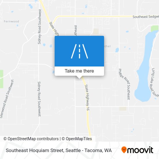 Mapa de Southeast Hoquiam Street