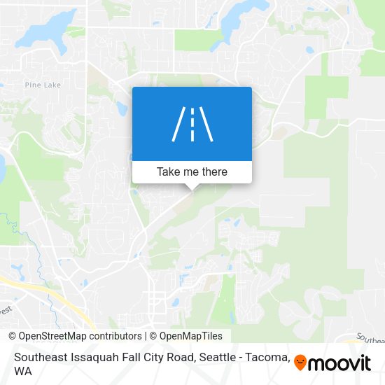 Southeast Issaquah Fall City Road map
