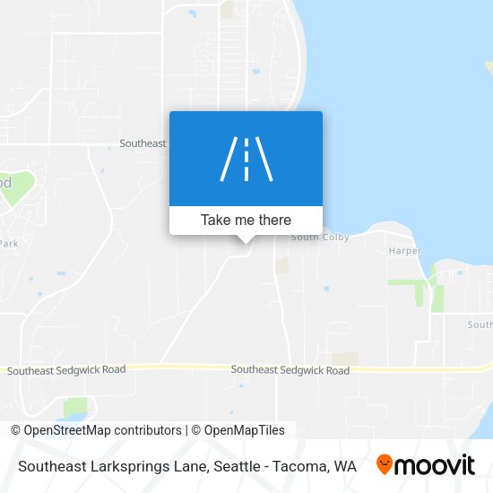 Southeast Larksprings Lane map