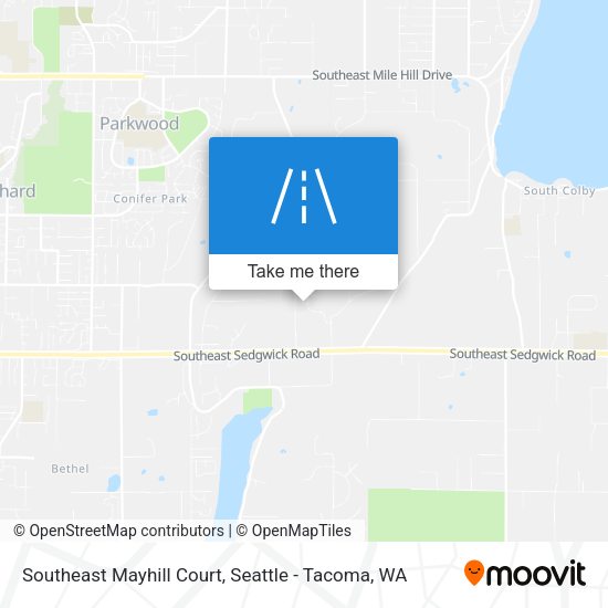 Southeast Mayhill Court map