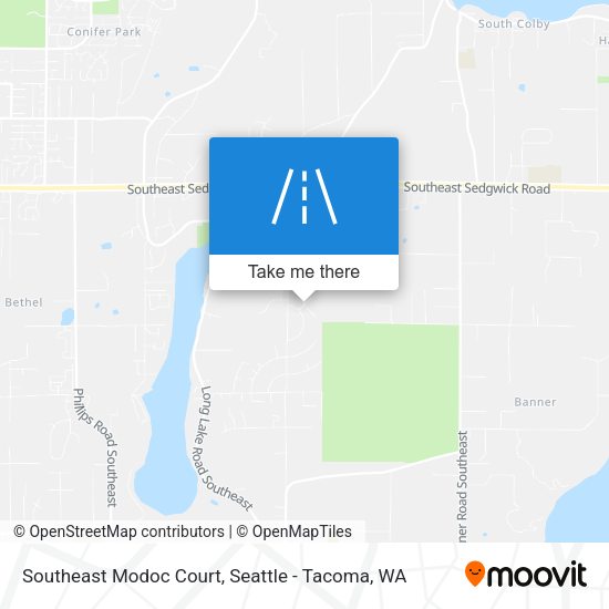 Southeast Modoc Court map