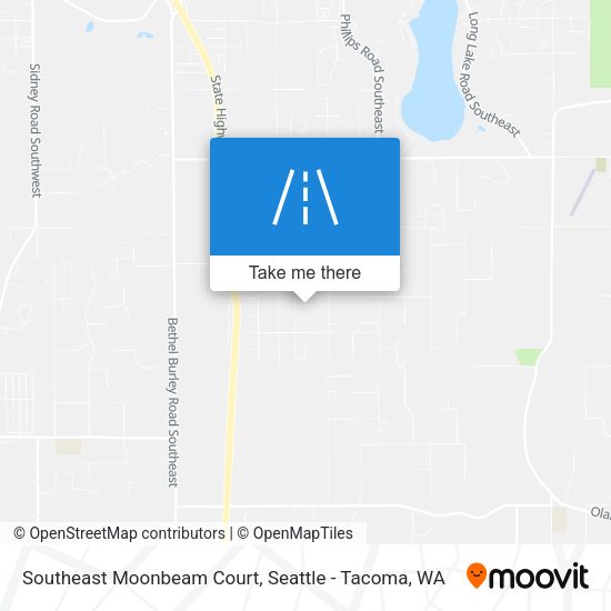 Southeast Moonbeam Court map