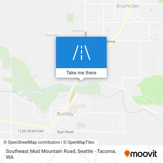 Southeast Mud Mountain Road map