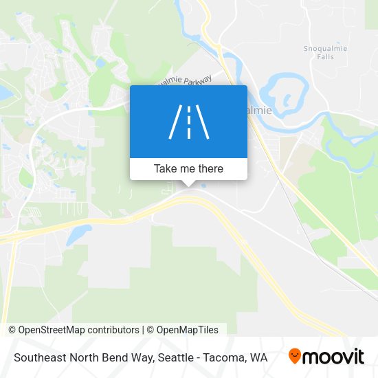 Mapa de Southeast North Bend Way