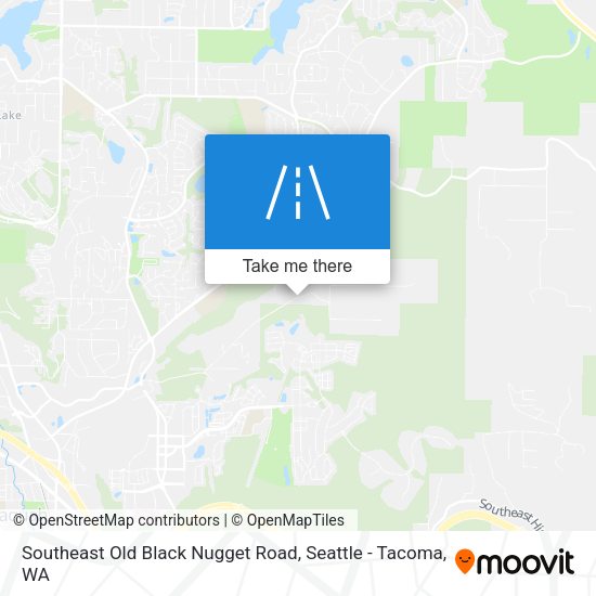 Southeast Old Black Nugget Road map