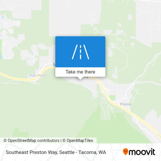 Southeast Preston Way map