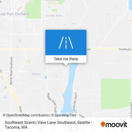 Southeast Scenic View Lane Southeast map