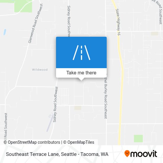 Southeast Terrace Lane map